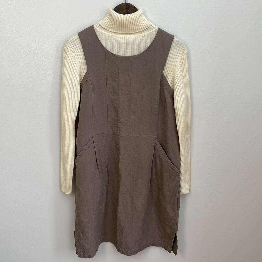 NAU Khaki Sleeveless Jumper Size L
